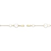 Thumbnail Image 2 of Cultured Pearl Station Bracelet 10K Yellow Gold 7.25&quot;