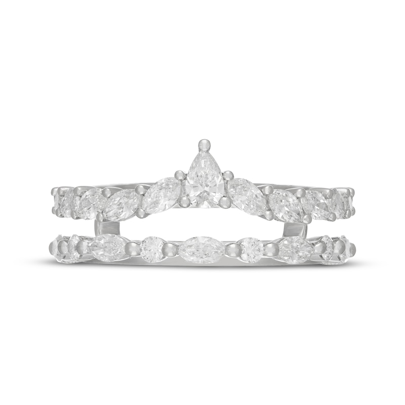 Main Image 3 of Neil Lane Artistry Pear, Marquise & Round-Cut Lab-Grown Diamond Enhancer Ring 1 ct tw 14K White Gold