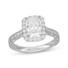 Thumbnail Image 1 of Neil Lane Artistry Radiant-Cut Lab-Grown Diamond Halo Engagement Ring 2-3/4 ct tw 14K White Gold