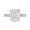 Thumbnail Image 3 of Neil Lane Artistry Radiant-Cut Lab-Grown Diamond Halo Engagement Ring 2-3/4 ct tw 14K White Gold