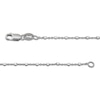 Thumbnail Image 3 of 1.1mm Bead Station Cable Chain Necklace Solid Sterling Silver 18"
