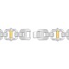 Thumbnail Image 3 of Men's Link Bracelet Stainless Steel & Yellow Ion Plating 8.5"