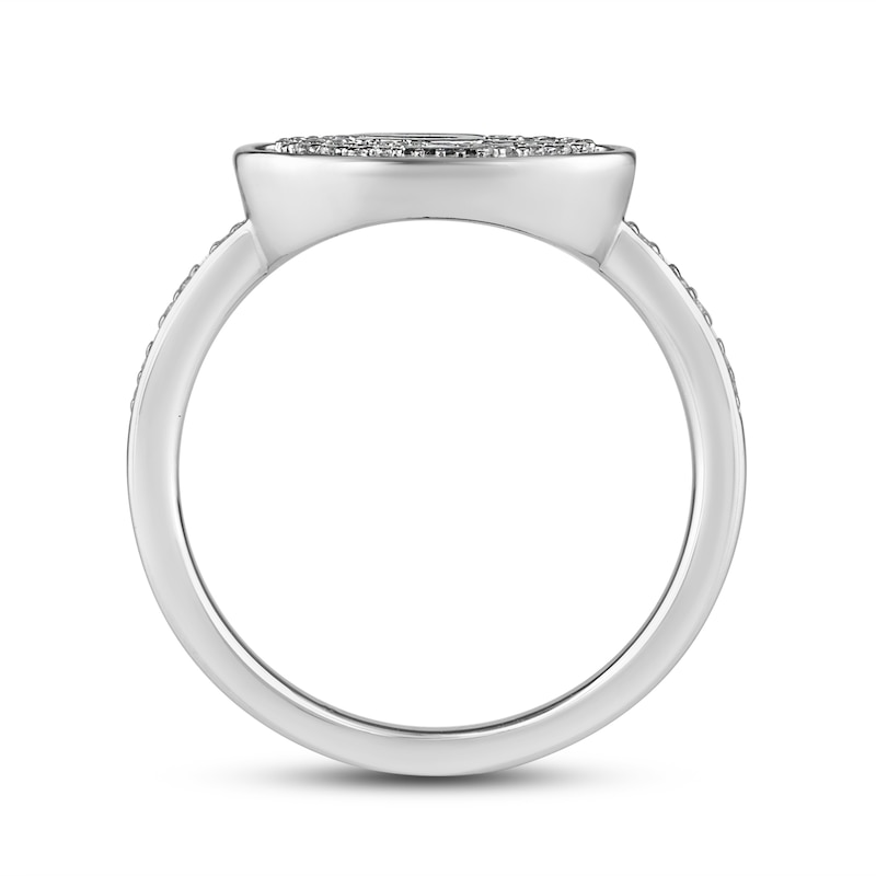 Main Image 4 of True Fans San Francisco 49ers 1/15 ct tw Diamond Ring Sterling Silver