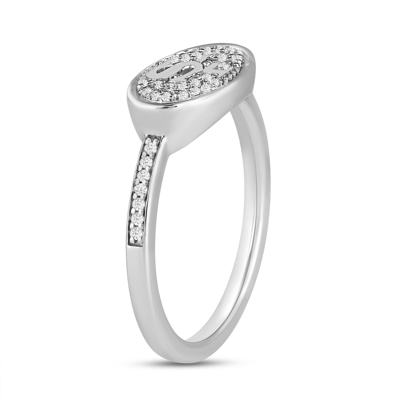 Main Image 5 of True Fans San Francisco 49ers 1/15 ct tw Diamond Ring Sterling Silver