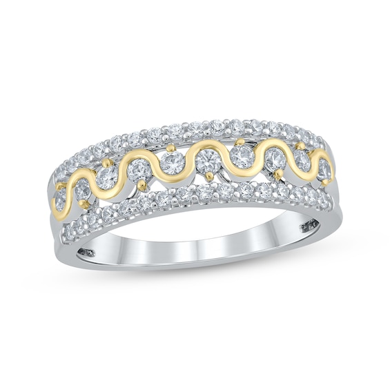 Now + Forever Diamond Anniversary Ring 1/2 ct tw 10K Two-Tone Gold