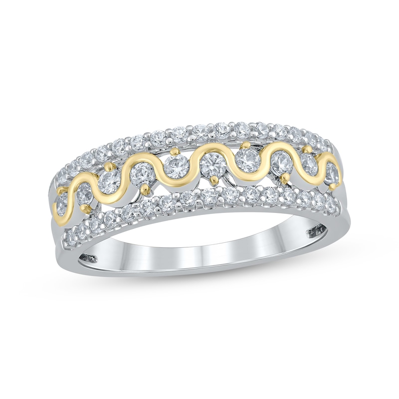 Main Image 1 of Now + Forever Diamond Anniversary Ring 1/2 ct tw 10K Two-Tone Gold
