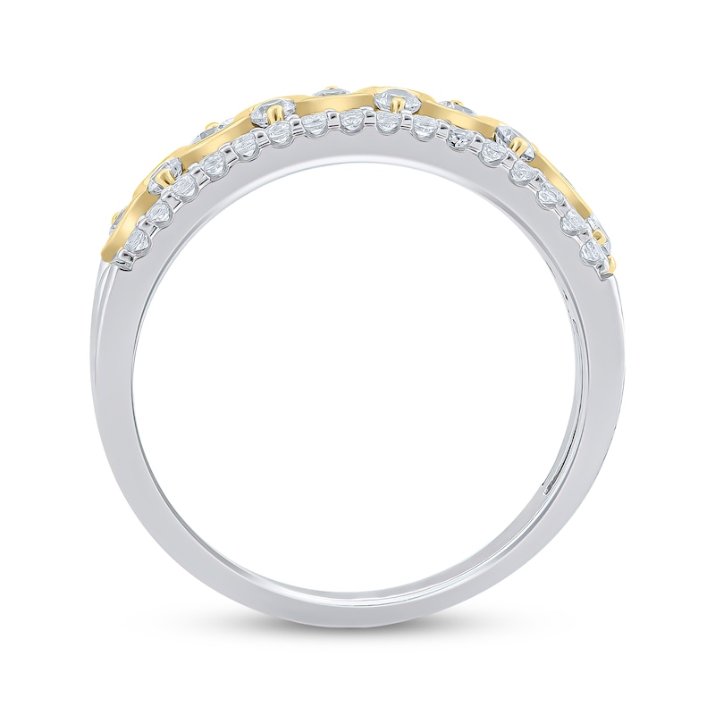Main Image 3 of Now + Forever Diamond Anniversary Ring 1/2 ct tw 10K Two-Tone Gold