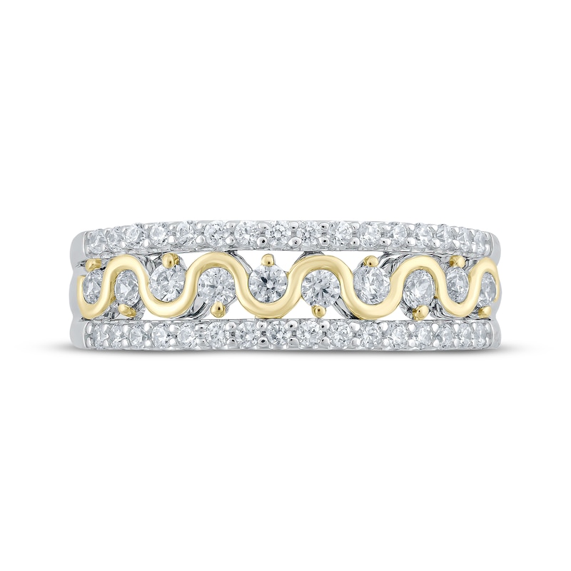 Main Image 4 of Now + Forever Diamond Anniversary Ring 1/2 ct tw 10K Two-Tone Gold