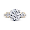 Thumbnail Image 3 of Memories Moments Magic Lab-Grown Diamonds Round-Cut Three-Stone Engagement Ring 4-1/3 ct tw 14K Yellow Gold