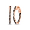 Thumbnail Image 1 of Le Vian Chocolate Diamond Inside-Out Hoop Earrings 1/2 ct tw 14K Strawberry Gold