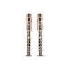 Thumbnail Image 2 of Le Vian Chocolate Diamond Inside-Out Hoop Earrings 1/2 ct tw 14K Strawberry Gold