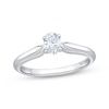 Thumbnail Image 1 of Now + Forever Oval-Cut Diamond Solitaire Engagement Ring 1/3 ct tw 10K White Gold (I/I1)