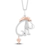 Thumbnail Image 1 of Disney Treasures Winnie the Pooh "Eeyore" Diamond Necklace 1/15 ct tw 18K Rose Gold Vermeil & Sterling Silver 19"