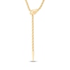 Thumbnail Image 1 of 3mm Snake Lariat Fancy Chain Necklace Hollow 10K Yellow Gold 18"