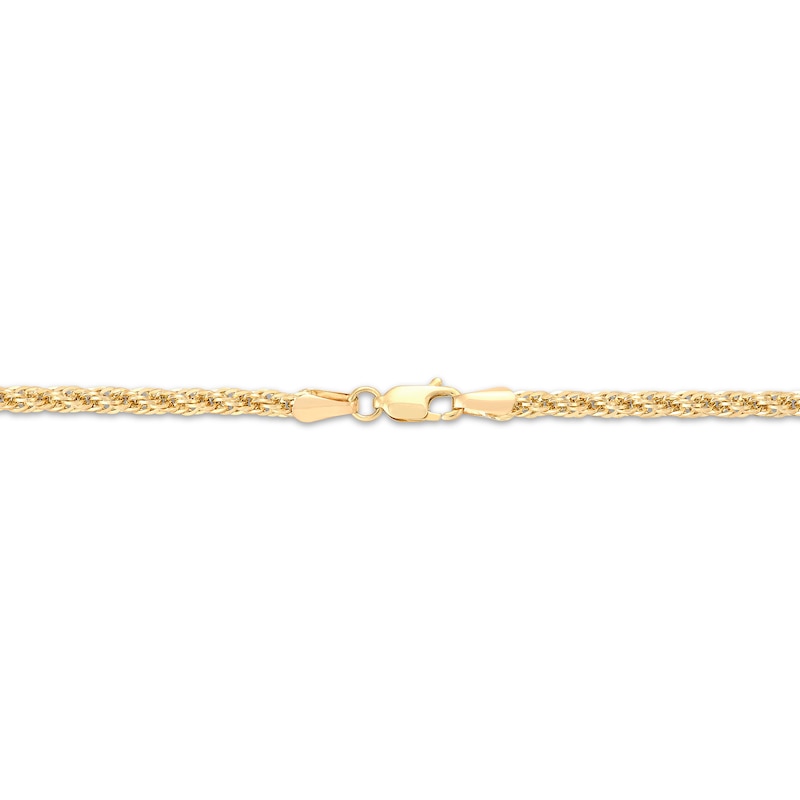Main Image 3 of 3mm Snake Lariat Fancy Chain Necklace Hollow 10K Yellow Gold 18"