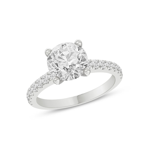 Now + Forever Natural Diamond Engagement Ring Setting 3/8 ct tw 18K White Gold