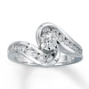 Thumbnail Image 0 of Diamond Engagement Ring 3/4 ct tw Round-Cut 14K White Gold