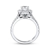 Thumbnail Image 3 of Neil Lane Diamond Engagement Ring 2-1/6 ct tw Cushion-cut  14K White Gold