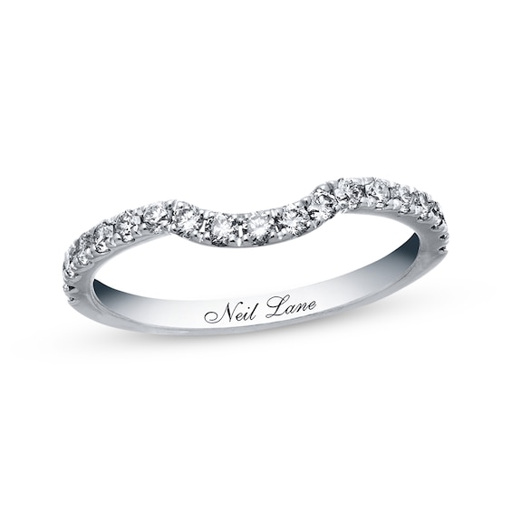 Neil Lane Round Diamond Wedding Band 3/8 ct tw 14K White Gold