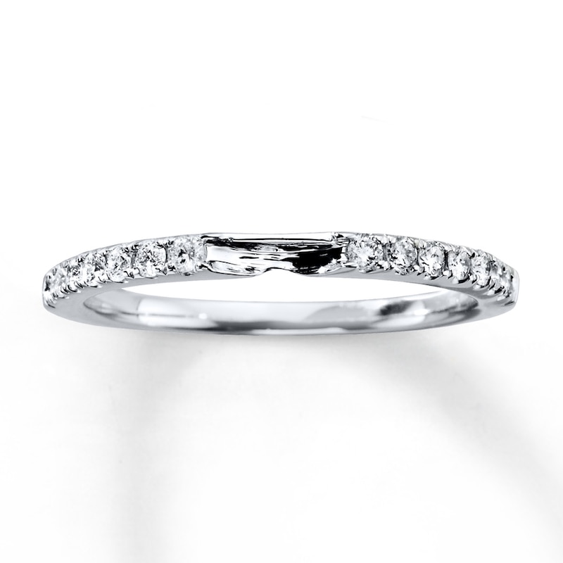 Diamond Wedding Band 1/5 ct tw Round-cut 14K White Gold