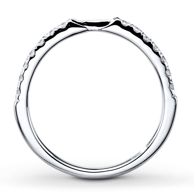 Diamond Wedding Band 1/5 ct tw Round-cut 14K White Gold