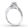 Thumbnail Image 1 of Diamond Engagement Ring 3/8 ct tw Round-cut 14K White Gold