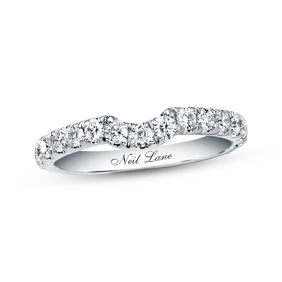 Neil Lane Round Diamond Wedding Band 5/8 ct tw 14K White Gold