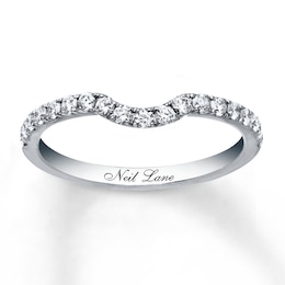 Neil Lane Round Diamond Wedding Band 3/8 ct tw 14K White Gold
