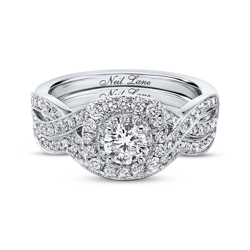 Neil Lane Bridal Set 7/8 ct tw Diamonds 14K White Gold