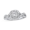 Neil Lane Round Diamond Engagement Ring 7/8 ct tw 14K White Gold