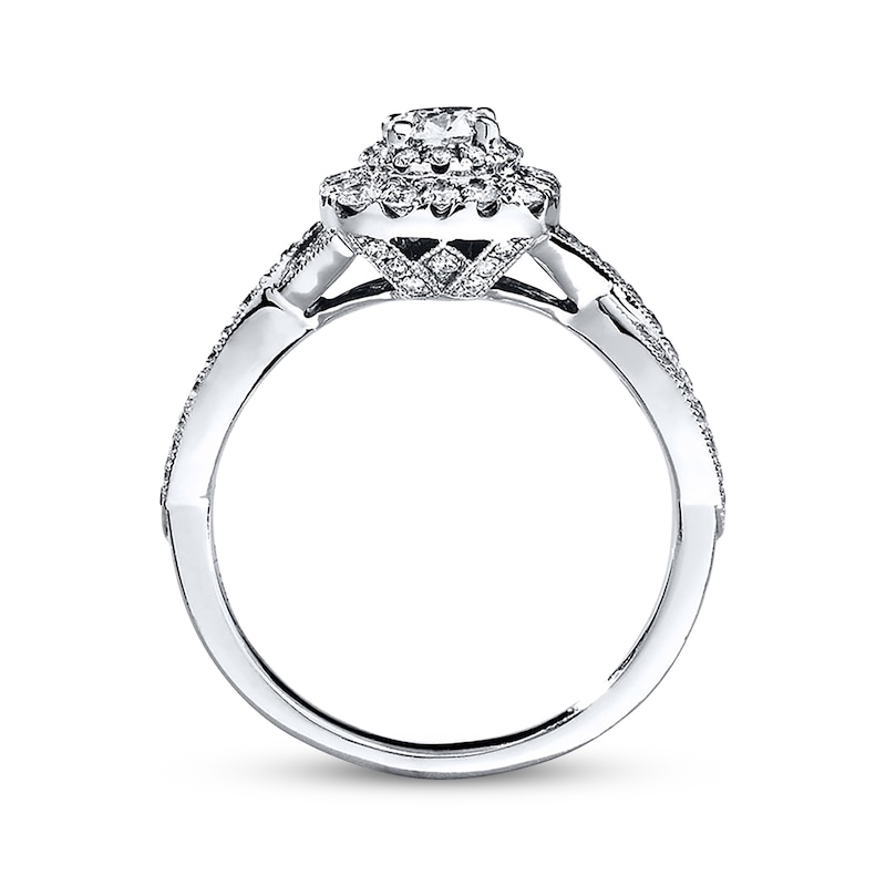 Main Image 3 of Neil Lane Round Diamond Engagement Ring 7/8 ct tw 14K White Gold
