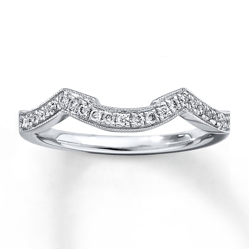 Main Image 1 of Neil Lane Wedding Band 1/8 ct tw Diamonds 14K White Gold