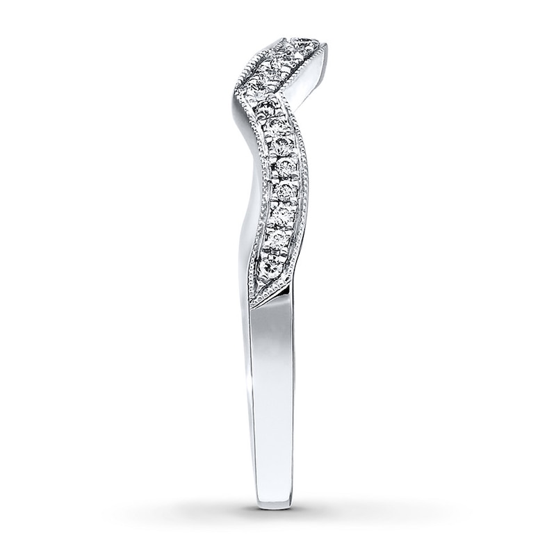 Main Image 3 of Neil Lane Wedding Band 1/8 ct tw Diamonds 14K White Gold