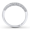 Thumbnail Image 1 of Diamond Wedding Band 1/6 ct tw Round-cut 14K White Gold