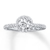 Thumbnail Image 0 of Diamond Engagement Ring 7/8 ct tw Round-cut 14K White Gold