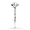 Thumbnail Image 2 of Diamond Engagement Ring 7/8 ct tw Round-cut 14K White Gold