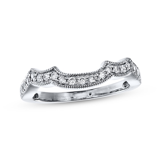 Diamond Wedding Band 1/4 ct tw Round-cut 14K White Gold