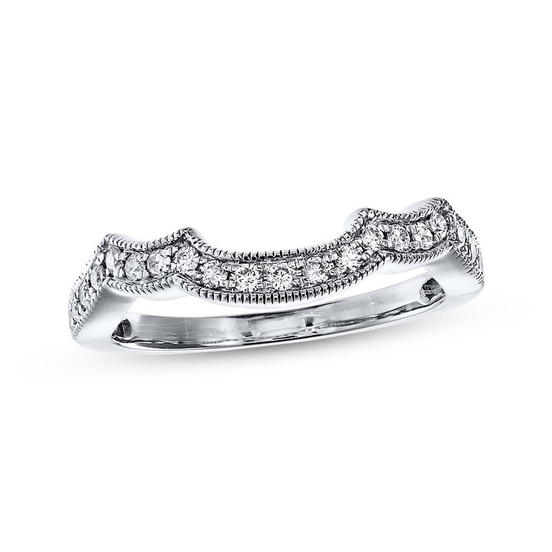 Main Image 1 of Diamond Wedding Band 1/4 ct tw Round-cut 14K White Gold