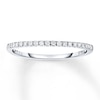 Thumbnail Image 1 of Diamond Wedding Band 1/10 ct tw Round-cut 10K White Gold