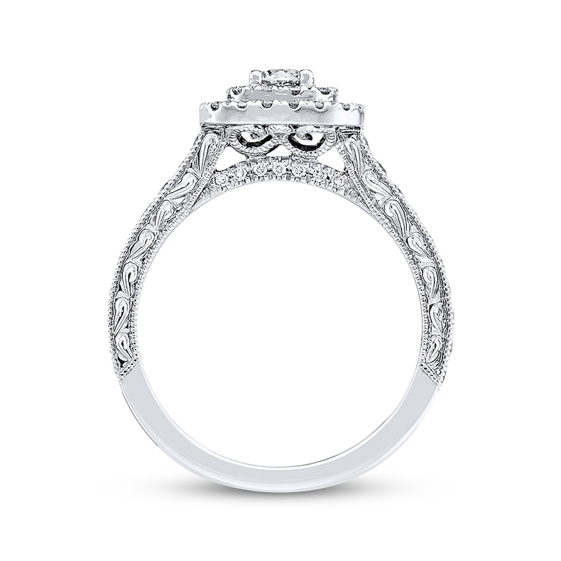 Main Image 3 of Neil Lane Round-cut Diamond Engagement Ring 7/8 ct tw 14K White Gold