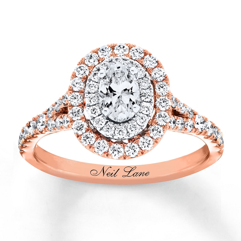 Main Image 1 of Neil Lane Engagement Ring 1 ct tw Diamonds 14K Two-Tone Gold
