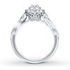 Thumbnail Image 1 of Neil Lane Oval Diamond Engagement Ring 7/8 ct tw 14K White Gold