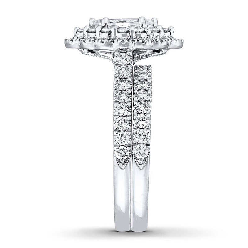 Main Image 3 of Neil Lane Diamond Bridal Set 1-1/2 ct tw Marquise & Round-cut 14K White Gold