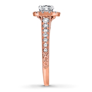 Neil Lane Round Diamond Engagement Ring 7/8 ct tw 14K Rose Gold | Kay