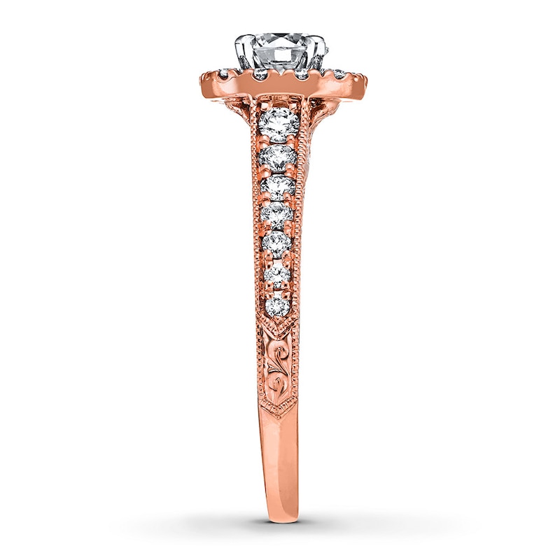 Main Image 6 of Neil Lane Round Diamond Engagement Ring 7/8 ct tw 14K Rose Gold