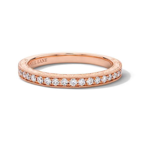 Thumbnail Image 3 of Neil Lane Wedding Band 1/4 ct tw Diamonds 14K Rose Gold