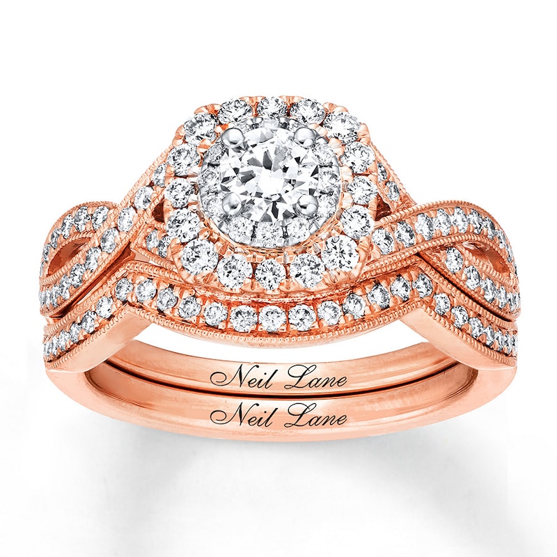 Main Image 1 of Neil Lane Bridal Set 7/8 ct tw Diamonds 14K Two-Tone Gold