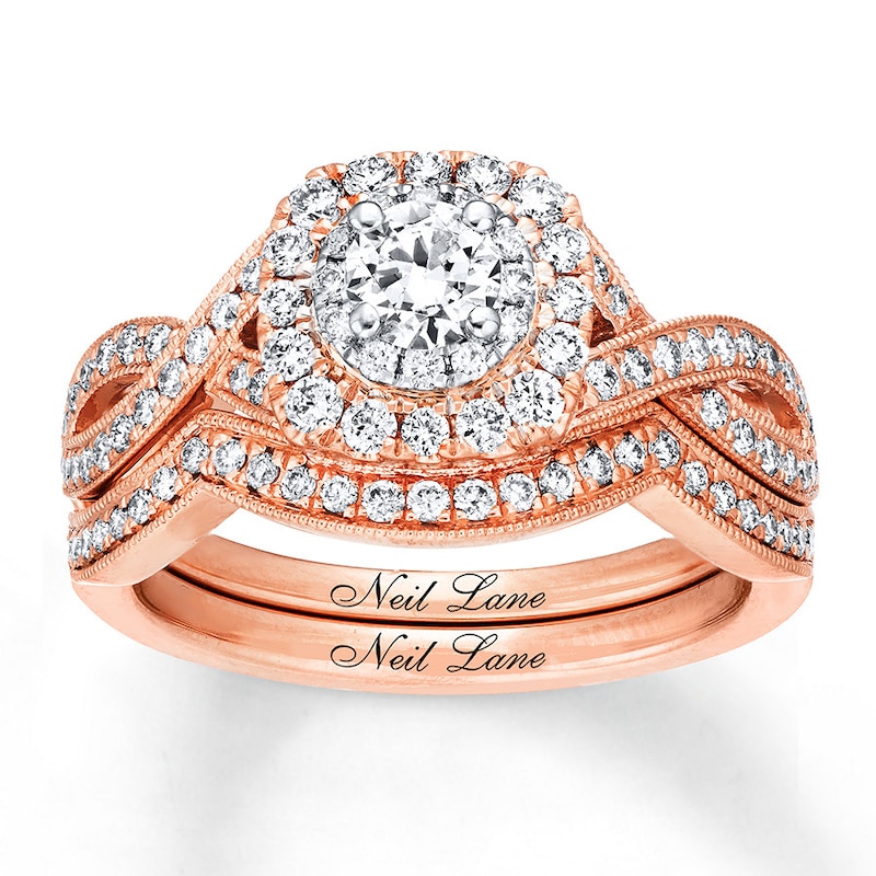 Neil Lane Bridal Set 7/8 ct tw Diamonds 14K Two-Tone Gold