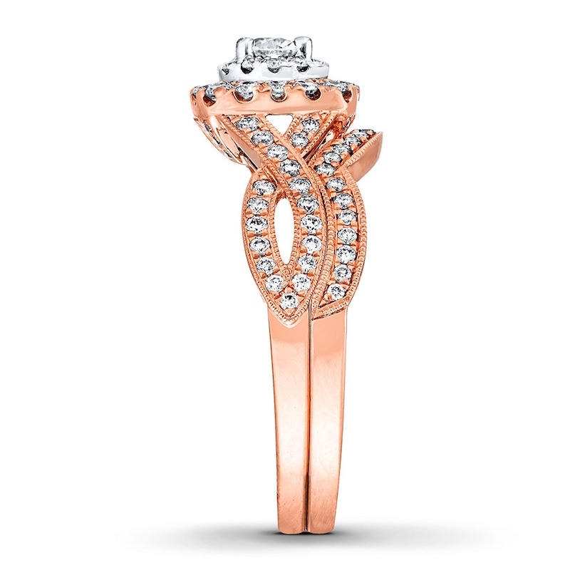 Main Image 3 of Neil Lane Bridal Set 7/8 ct tw Diamonds 14K Two-Tone Gold