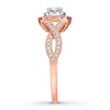Neil Lane Round Diamond Engagement Ring 7/8 ct tw 14K Two-Tone Gold